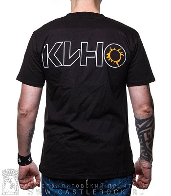 футболка кино в. цой (с гитарой ч/б)