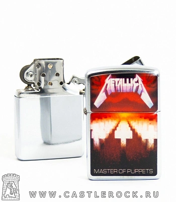 зажигалка цветная metallica "master of puppets"