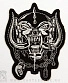 нашивка motorhead (лого ч/б, вышивка)