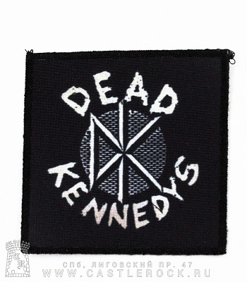 нашивка dead kennedys (лого ч/б)