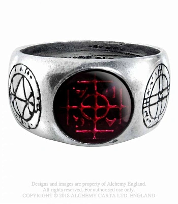 кольцо alchemy gothic (алхимия готик) r71 agla