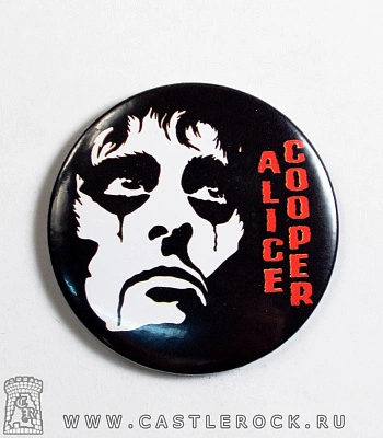 магнит круглый alice cooper