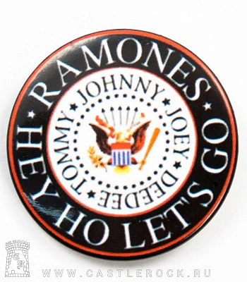 значок ramones "hey ho let's go" (лого)