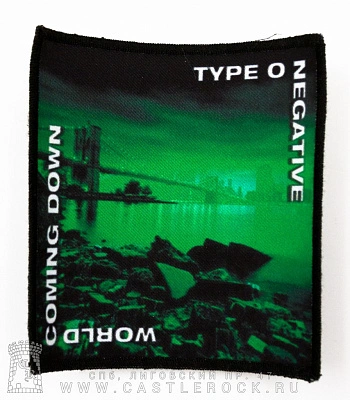нашивка type o negative "world coming down"