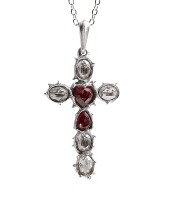 подвес alchemy gothic (алхимия готик) p537 passio crystal cross