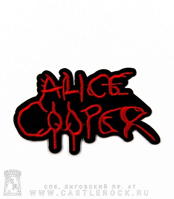 нашивка термо alice cooper (лого, вышивка)