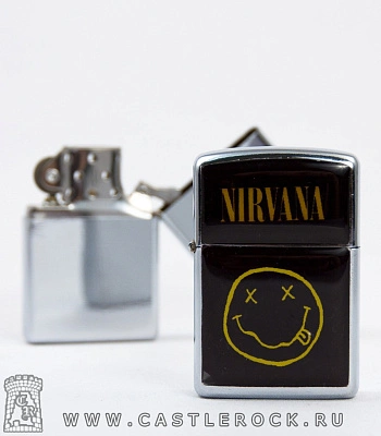 зажигалка цветная nirvana (смайл)