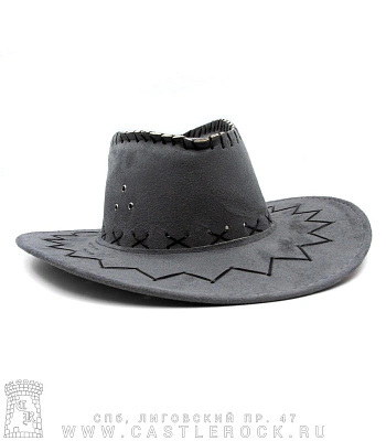шляпа ковбойская серая