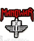 нашивка manowar (молот, резная, вышивка)