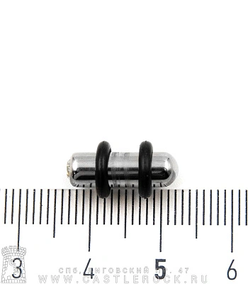 Плаг Сталь со Стразом (прозрачным, с резинками) 5 мм