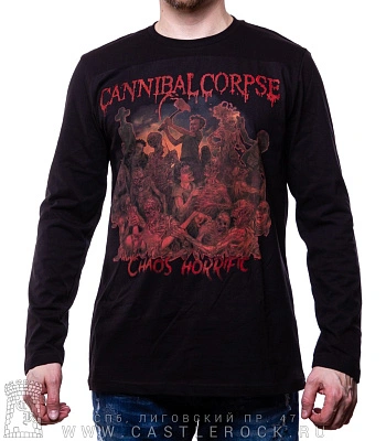 футболка cannibal corpse "chaos horrific" д/р