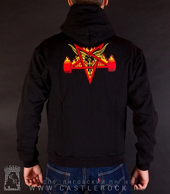 балахон на молнии thrasher