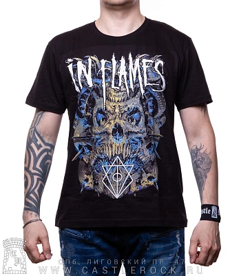 футболка in flames (череп демона)