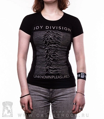 женская футболка joy division "unknown pleasures"