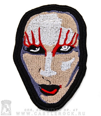 нашивка marilyn manson (лицо, вышивка)