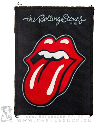 нашивка rolling stones "est.1962" (лого)