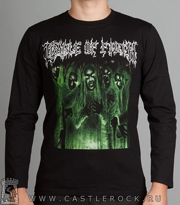 футболка cradle of filth (принт зеленый) д/р