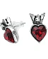 серьги alchemy gothic (алхимия готик) e379 claddagh heart