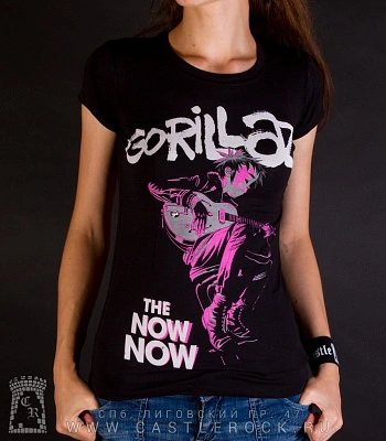 женская футболка gorillaz "the now now"