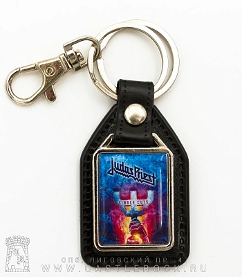 брелок прямоугольный на подкладке judas priest "single cuts"