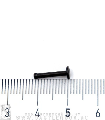 Лабрет Безрезьбовой Биофлекс Черный со Стразом (сиреневым) 1,6 х 10 х 2