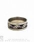 кольцо стальное трайбл (фон черный)