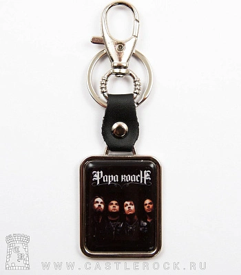 брелок прямоугольный papa roach (группа)