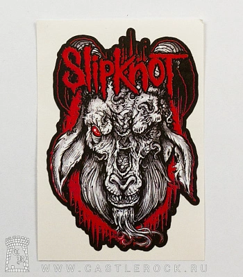наклейка slipknot (голова козла)