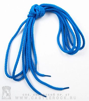 шнурки голубые (круглое сечение)