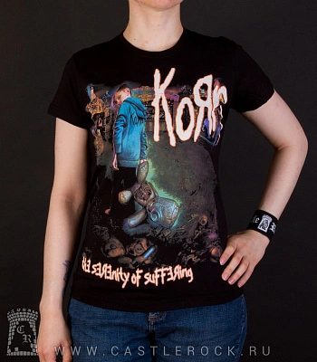 женская футболка korn "the serenity of suffering"