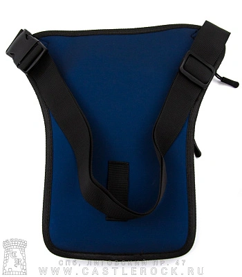 сумка на пояс синяя (к/з)