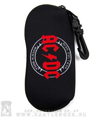 чехол для очков ac/dc "high voltage rock'n'roll"