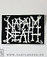 нашивка napalm death (лого белое)