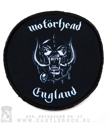 нашивка motorhead "england" (круглая)