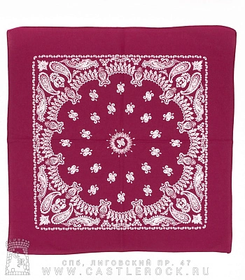 бандана классика пурпурная (огурцы белые) бандана классика пурпурная (огурцы белые)