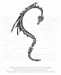 серьга кафф alchemy gothic (алхимия готик) e274 the dragon's lure