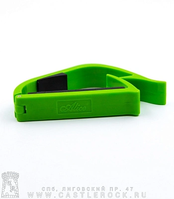 каподастр для классической гитары a007e-c (зеленый)