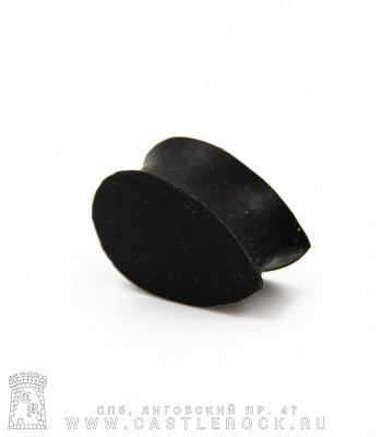 Плаг Силикон Капля (черный) 16х25 мм