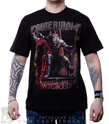 футболка powerwolf "wake up the wicked"