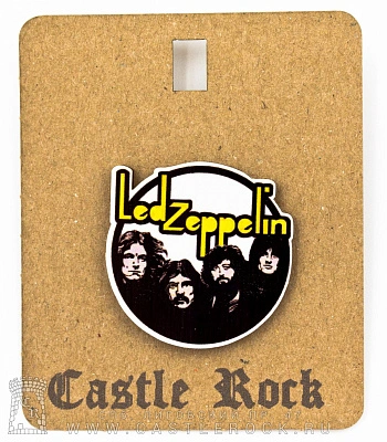 значок деревянный led zeppelin (группа)