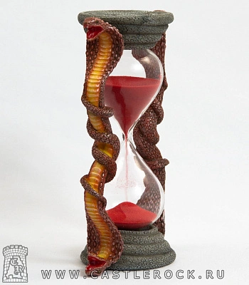 часы песочные змеи (красные)