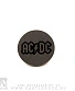 значок цанга с гравировкой ac/dc