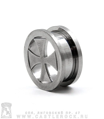 Плаг Сталь Крест Железный 20 мм