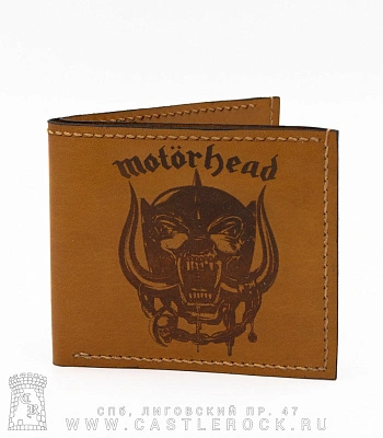 портмоне с гравировкой motorhead (ручная работа)