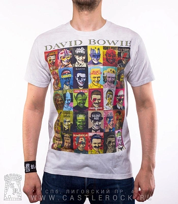 футболка david bowie (варенка, белая)