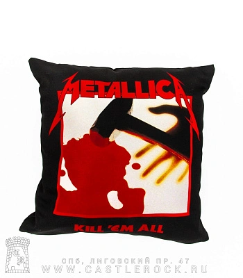 подушка декоративная metallica "kill 'em all"