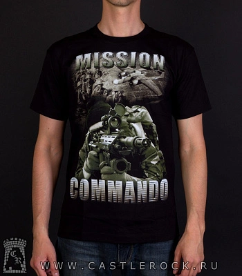футболка army военный "mission comando"