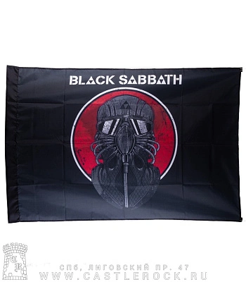 флаг black sabbath "never say die!" (горизонтальный)