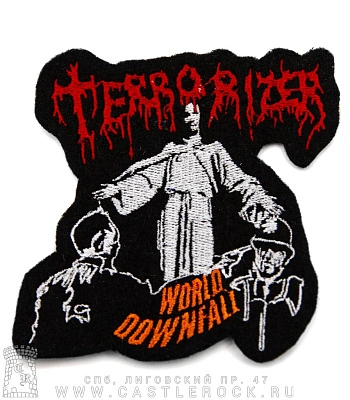 нашивка terrorizer "world downfall" (вышивка)