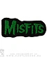 нашивка misfits (надпись зеленая, вышивка)